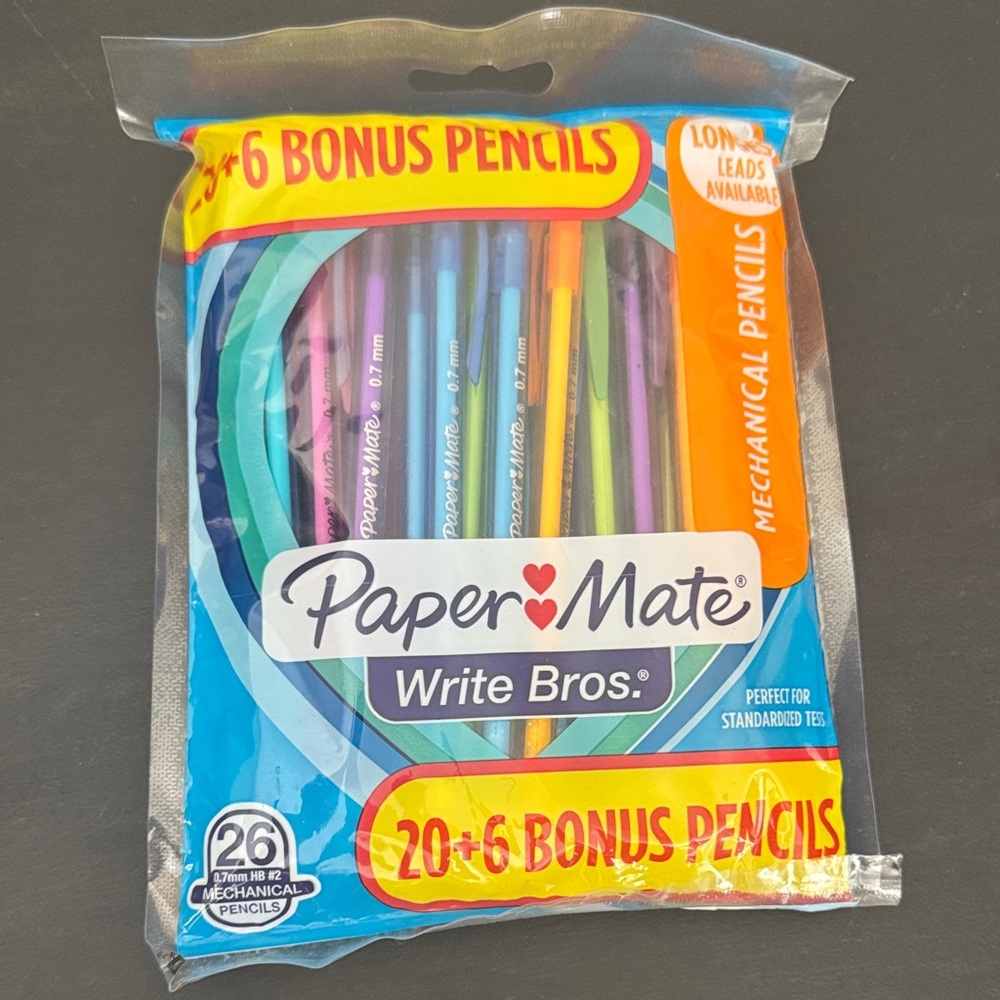 Paper Mate Write Bros. Mechanical Pencils - Multicolor Pack